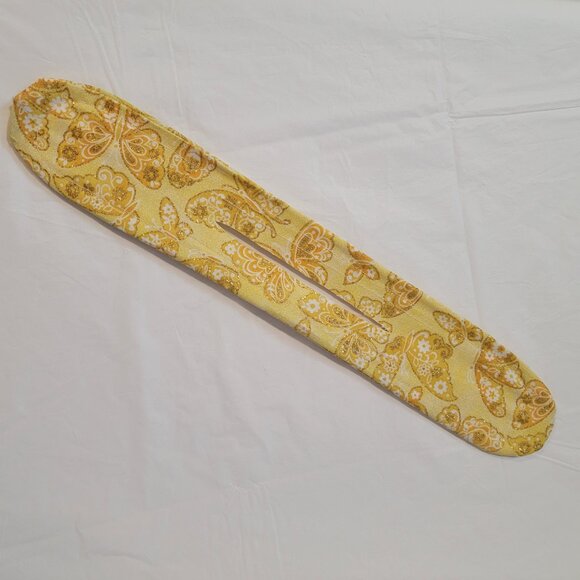 Hair Scrunchie Bun Maker - Hawaii Yellow Butterflies NWOT - Picture 4 of 5